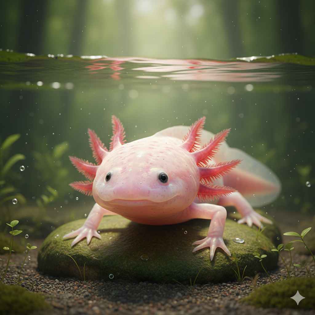 axolotl - Learn axolotl vocabulary word with meaning and images on Polylingo