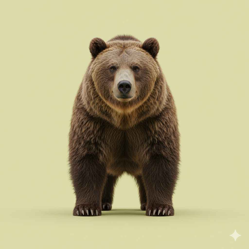 brown bear - Learn brown bear vocabulary word with meaning and images on Polylingo