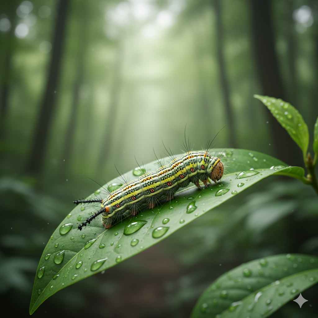 caterpillar - Learn caterpillar vocabulary word with meaning and images on Polylingo
