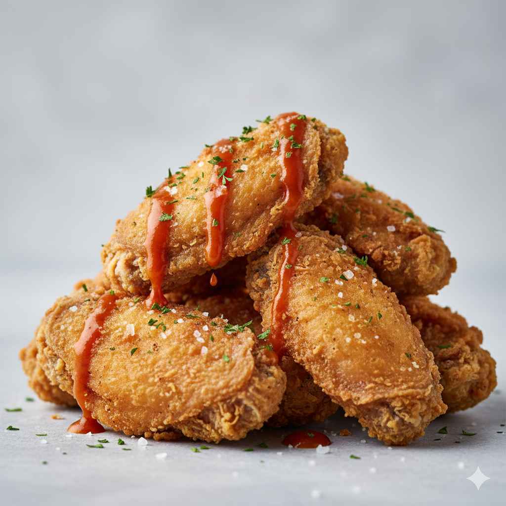 chicken wings - Learn chicken wings vocabulary word with meaning and images on Polylingo