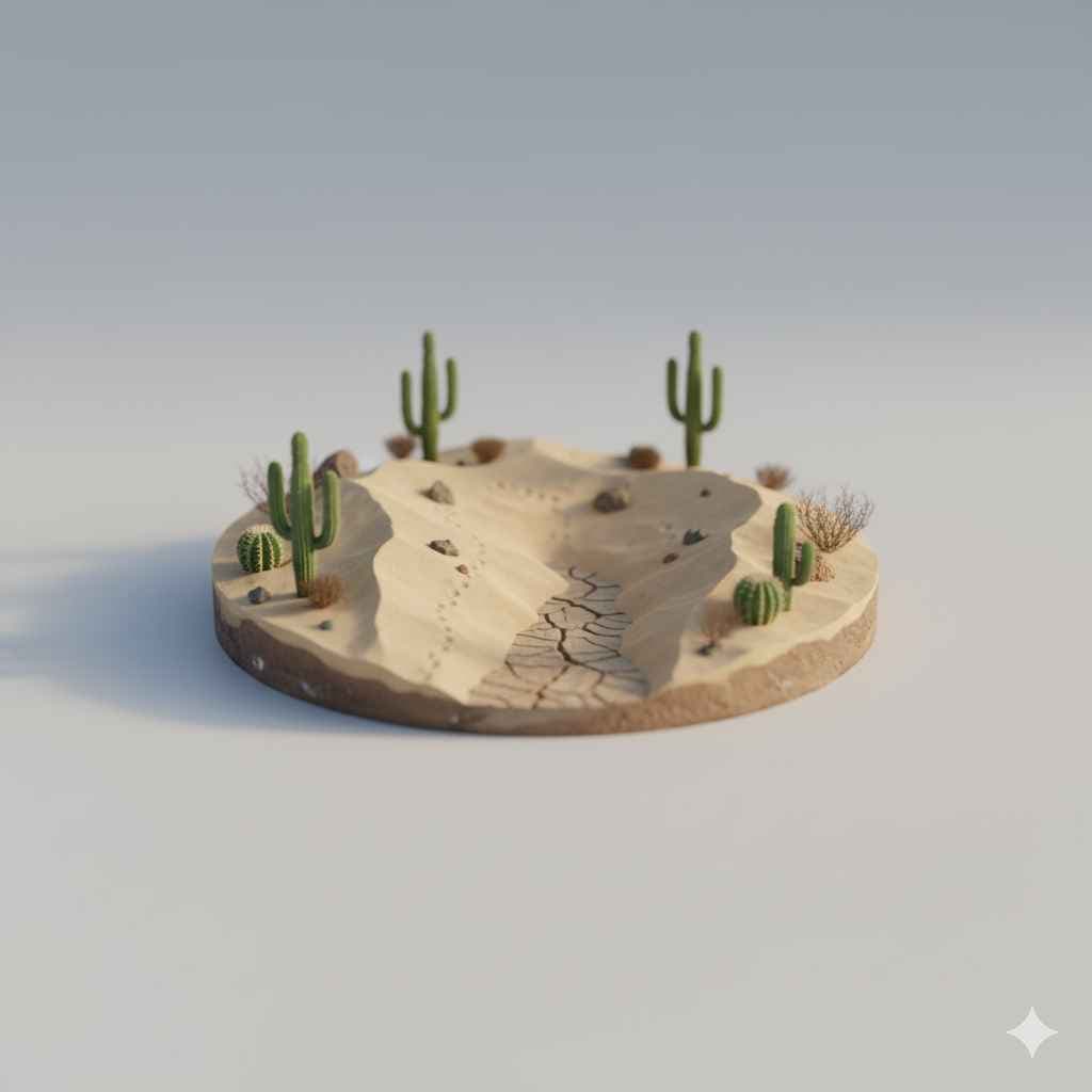 desert - Learn desert vocabulary word with meaning and images on Polylingo