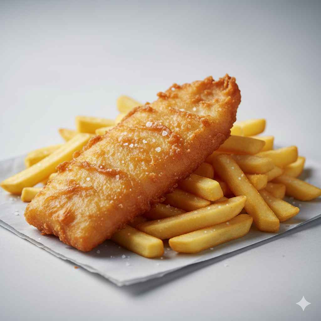 fish_and_chips - Learn fish_and_chips vocabulary word with meaning and images on Polylingo