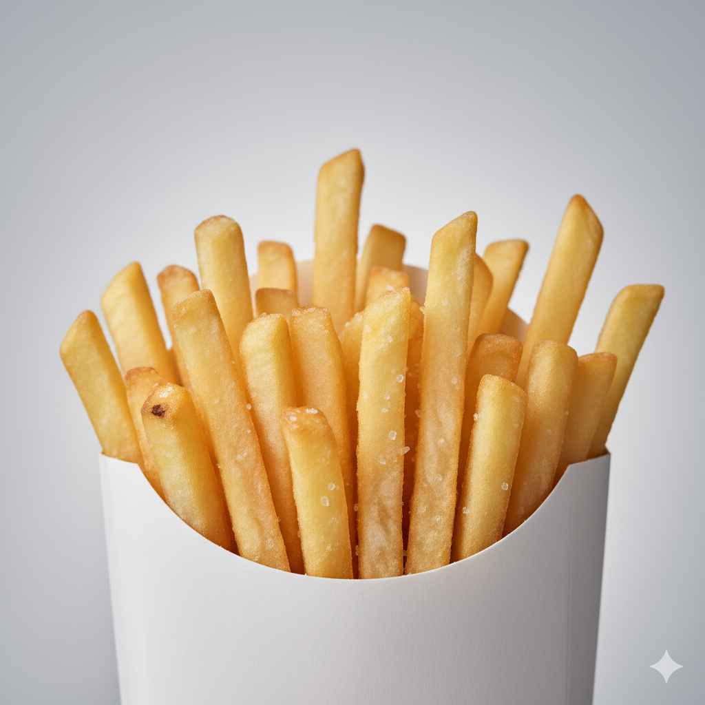 french fries - Learn french fries vocabulary word with meaning and images on Polylingo