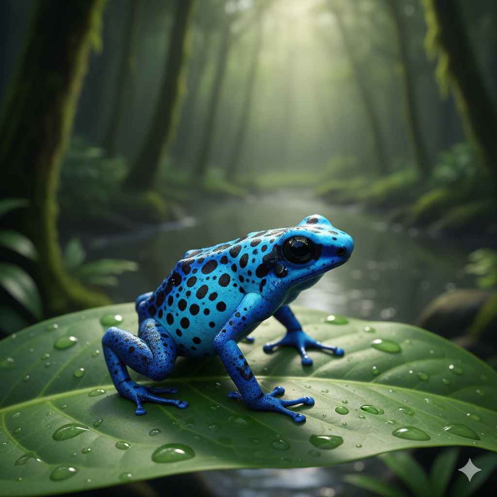 Poison dart toad - Learn Poison dart toad vocabulary word with meaning and images on Polylingo
