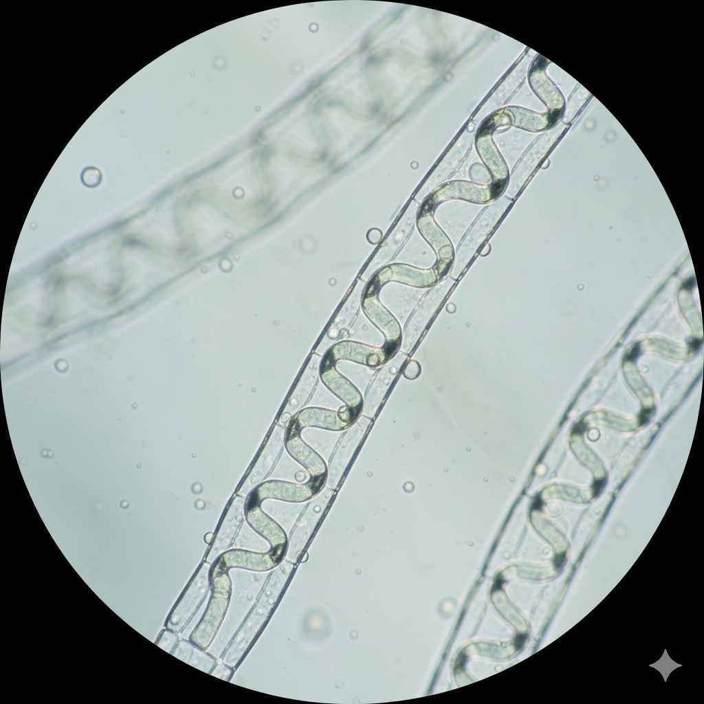 spirogyra - Learn spirogyra vocabulary word with meaning and images on Polylingo